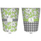 Wild Daisies Trash Can White - Front and Back - Apvl