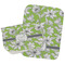 Wild Daisies Two Rectangle Burp Cloths - Open & Folded