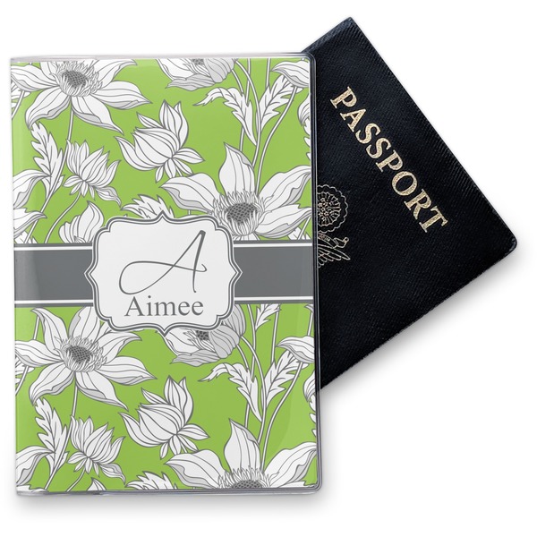 Custom Wild Daisies Vinyl Passport Holder (Personalized)