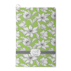 Wild Daisies Waffle Weave Golf Towel (Personalized)