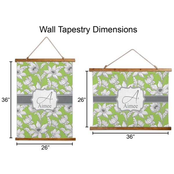 Wild Daisies Wall Hanging Tapestries - Parent/Sizing