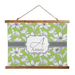 Wild Daisies Wall Hanging Tapestry - Wide (Personalized)