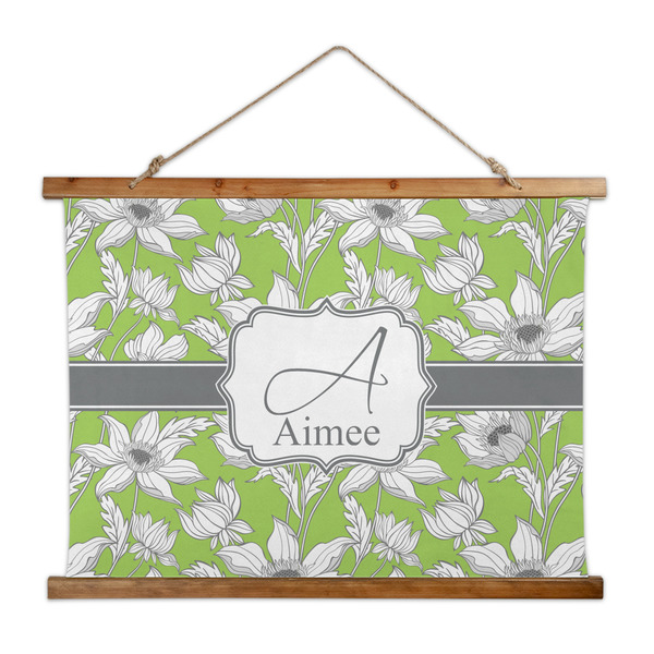 Custom Wild Daisies Wall Hanging Tapestry - Wide (Personalized)