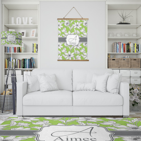 Wild Daisies Wall Hanging Tapestry - Portrait - IN CONTEXT