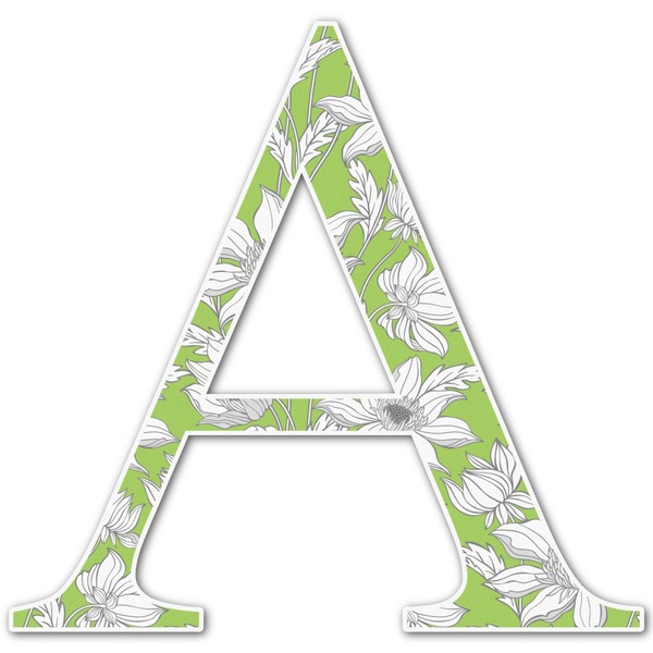 Custom Wild Daisies Letter Decal - Custom Sizes (Personalized)