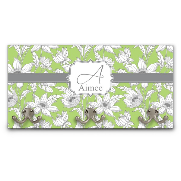 Custom Wild Daisies Wall Mounted Coat Rack (Personalized)