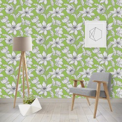 Wild Daisies Wallpaper & Surface Covering (Water Activated - Removable)