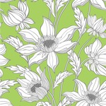 Wild Daisies Wallpaper & Surface Covering (Peel & Stick 24"x 24" Sample)