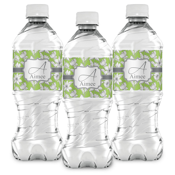 Wild Daisies Water Bottle Labels - Front View