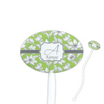 Wild Daisies Oval Plastic Stir Sticks (Personalized)