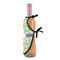 Wild Daisies Wine Bottle Apron - DETAIL WITH CLIP ON NECK
