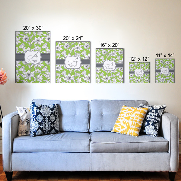 Wild Daisies Wood Prints - Size Comparison