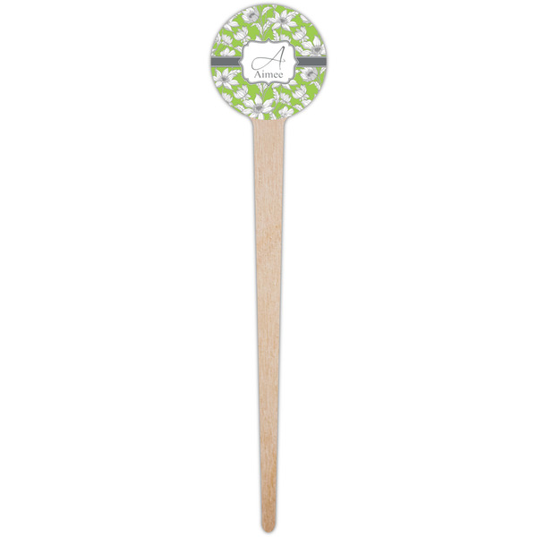 Wild Daisies Wooden 4" Food Pick - Round - Single Pick