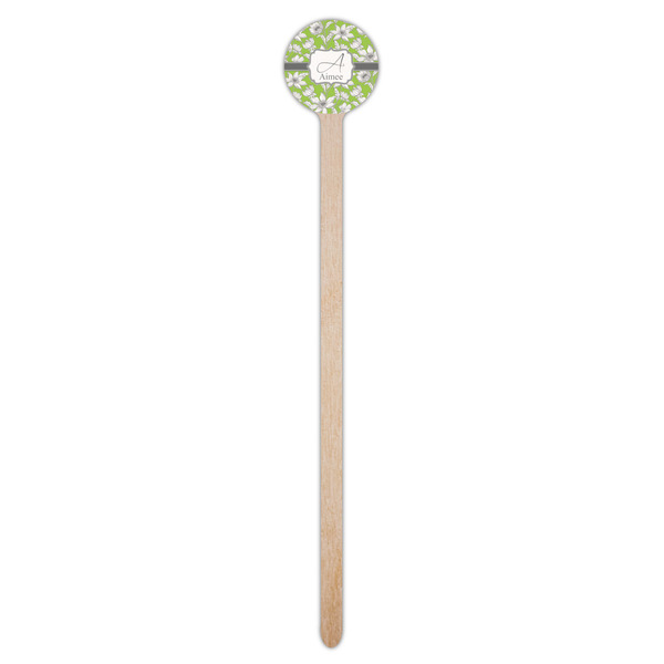 Wild Daisies Wooden 7.5" Stir Stick - Round - Single Stick