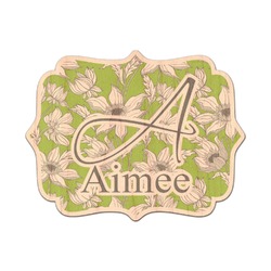 Wild Daisies Genuine Maple or Cherry Wood Sticker (Personalized)