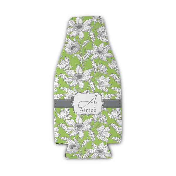 Custom Wild Daisies Zipper Bottle Cooler (Personalized)