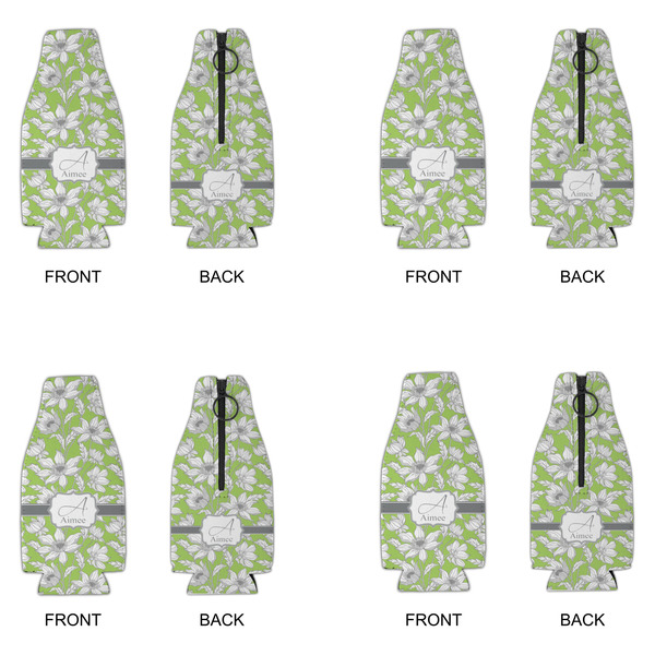 Wild Daisies Zipper Bottle Cooler - Set of 4 - APPROVAL