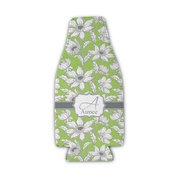 Wild Daisies Zipper Bottle Cooler - Set of 4 - FRONT