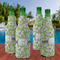 Wild Daisies Zipper Bottle Cooler - Set of 4 - LIFESTYLE