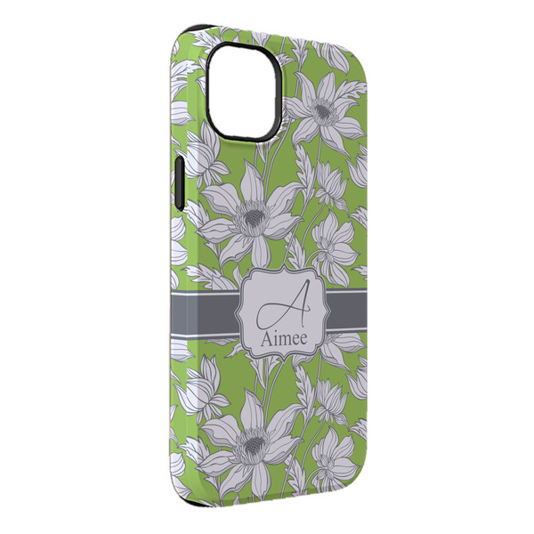 Custom Wild Daisies iPhone Case - Rubber Lined - iPhone 14 Plus (Personalized)
