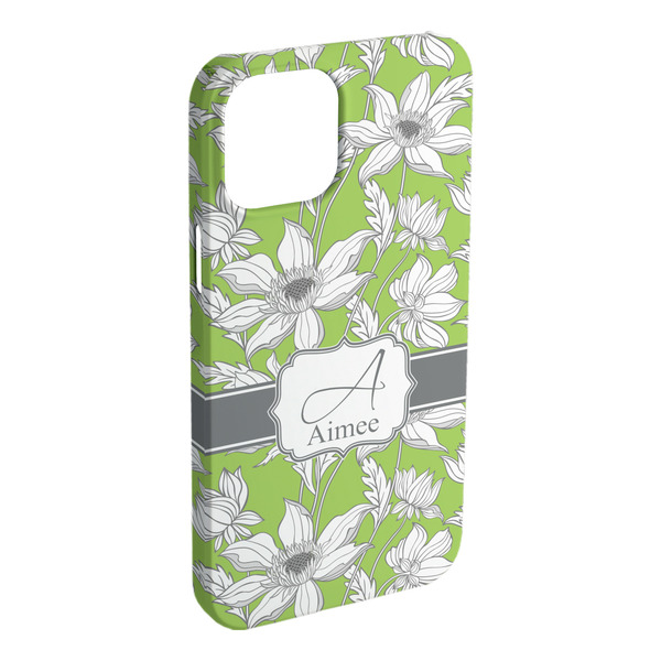 Custom Wild Daisies iPhone Case - Plastic - iPhone 15 Plus (Personalized)