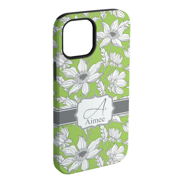 Custom Wild Daisies iPhone Case - Rubber Lined (Personalized)