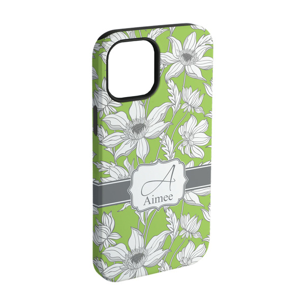 Custom Wild Daisies iPhone Case - Rubber Lined - iPhone 15 Pro (Personalized)