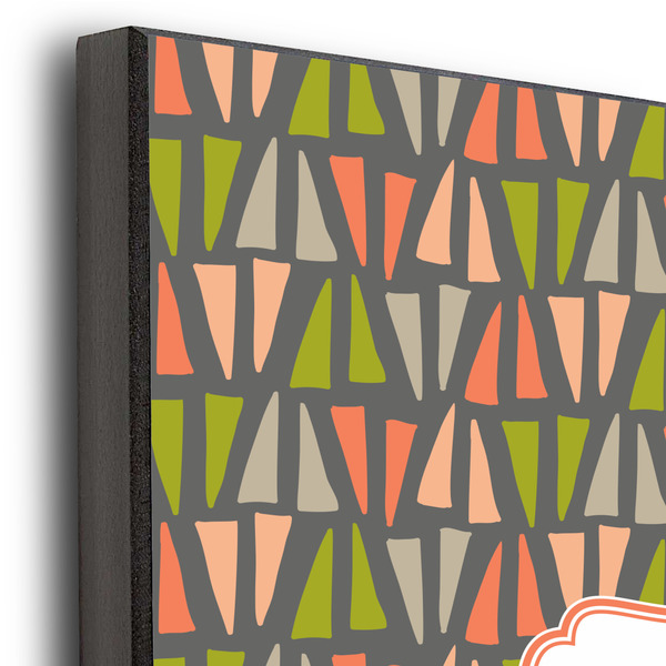 Fox Trail Floral 11x14 Wood Print - Closeup