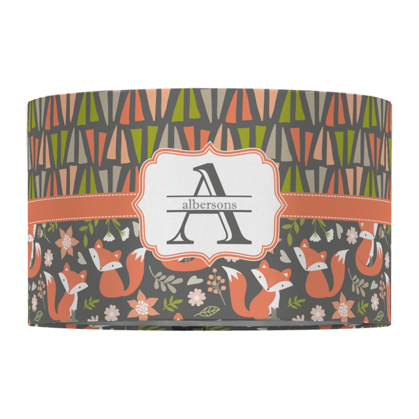 Fox Trail Floral 12" Drum Lampshade - FRONT (Fabric)