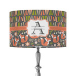 Fox Trail Floral 12" Drum Lamp Shade - Fabric (Personalized)