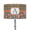 Fox Trail Floral 12" Drum Lampshade - ON STAND (Fabric)