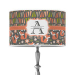 Fox Trail Floral 12" Drum Lamp Shade - Poly-film (Personalized)