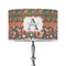 Fox Trail Floral 12" Drum Lampshade - ON STAND (Poly Film)