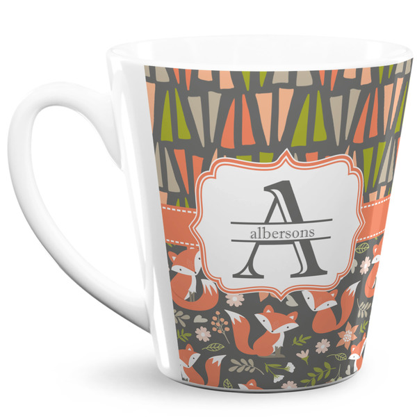 Custom Fox Trail Floral 12 Oz Latte Mug (Personalized)