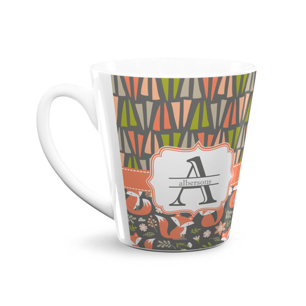 Fox Trail Floral 12 Oz Latte Mug - Front