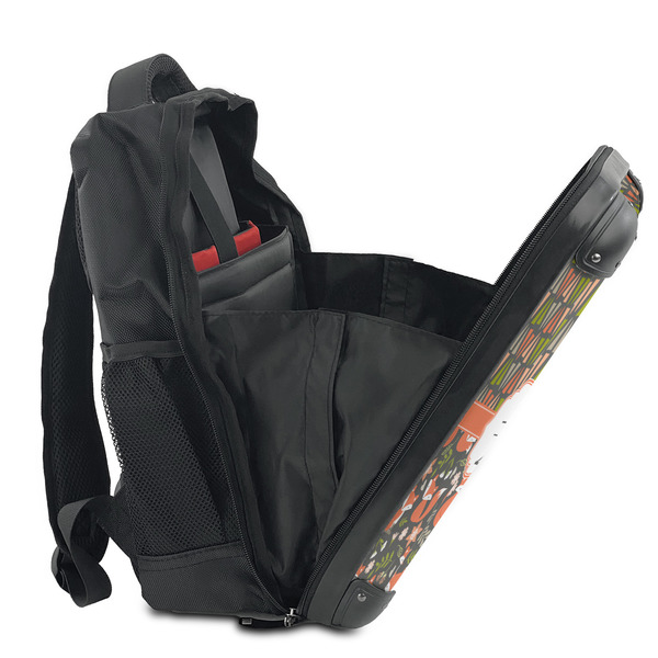Fox Trail Floral 15" Backpack - SIDE OPEN