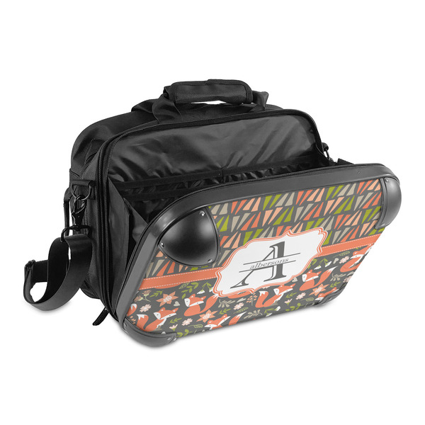 Fox Trail Floral 15" Hard Shell Briefcase - Open
