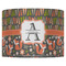Fox Trail Floral 16" Drum Lampshade - FRONT (Fabric)