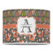 Fox Trail Floral 16" Drum Lampshade - FRONT (Poly Film)