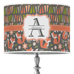 Fox Trail Floral 16" Drum Lamp Shade - Poly-film (Personalized)