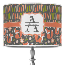 Fox Trail Floral Drum Lamp Shade (Personalized)