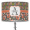 Fox Trail Floral 16" Drum Lampshade - ON STAND (Poly Film)