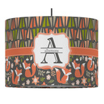 Fox Trail Floral Drum Pendant Lamp (Personalized)