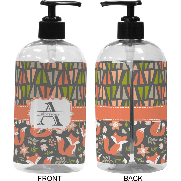 Fox Trail Floral 16 oz Plastic Liquid Dispenser (Approval)