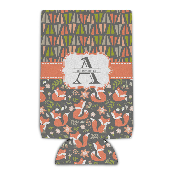 Custom Fox Trail Floral Can Cooler (Personalized)