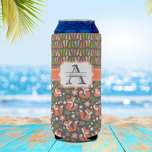 Fox Trail Floral 16oz Can Sleeve - LIFESTYLE