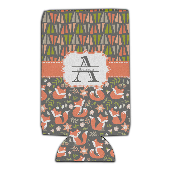 Fox Trail Floral 16oz Can Sleeve - Set of 4 - FRONT