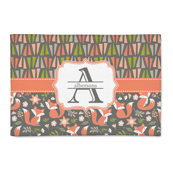 Custom Fox Trail Floral 2' x 3' Indoor Area Rug (Personalized)
