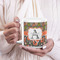 Fox Trail Floral 20oz Coffee Mug - LIFESTYLE