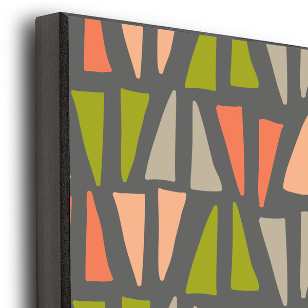 Fox Trail Floral 20x24 Wood Print - Closeup